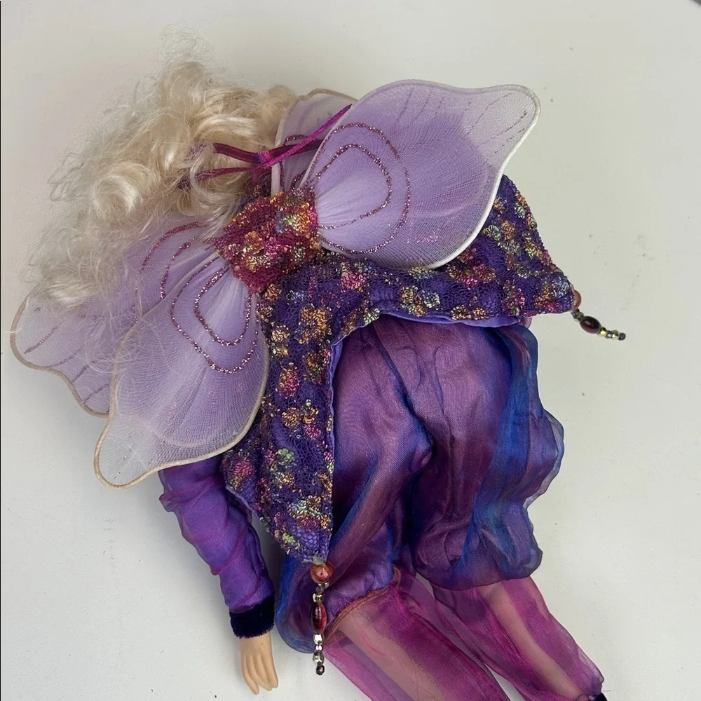 Vintage Winward Purple Fairy Doll Hanging Magical Elf   Holidays